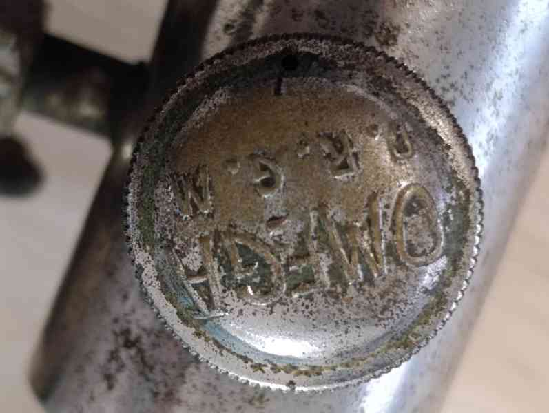 Velmi stará menší lihová žehlička OMEGA  - D.R.G.M - foto 11