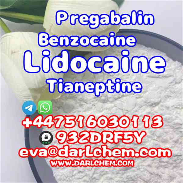Lidocaine Tianeptine pregabalin raw Powder 137-58-6 Hot Sale - foto 2