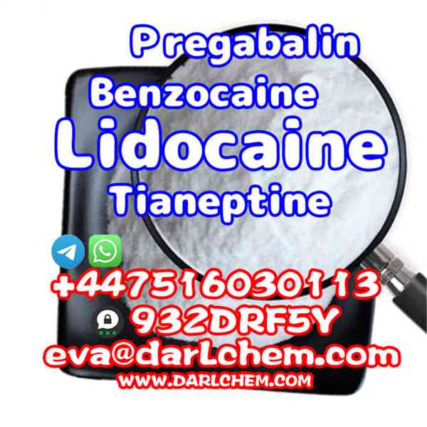 Lidocaine Tianeptine pregabalin raw Powder 137-58-6 Hot Sale - foto 3