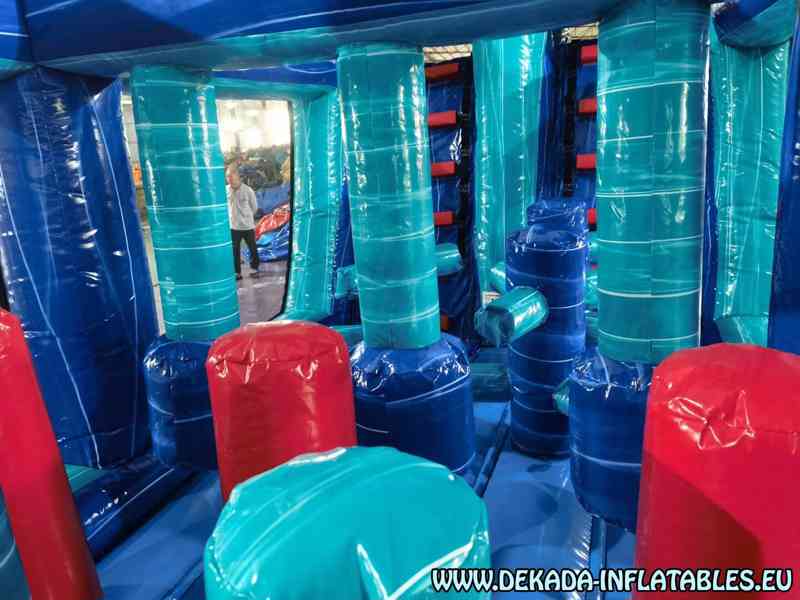 Nafukovací překážková dráha s bazénem – 12m x 3m  - foto 19