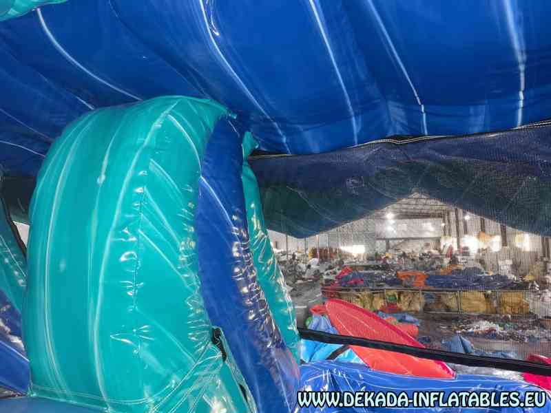 Nafukovací překážková dráha s bazénem – 12m x 3m  - foto 10