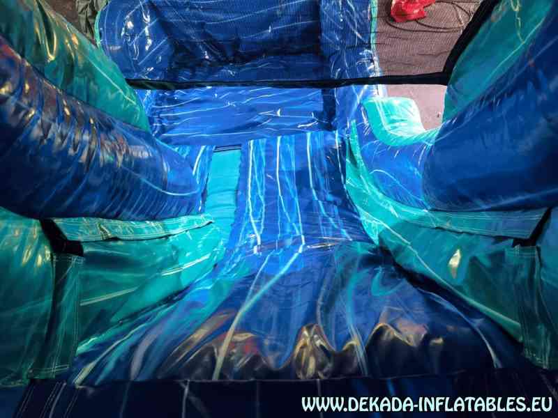 Nafukovací překážková dráha s bazénem – 12m x 3m  - foto 2