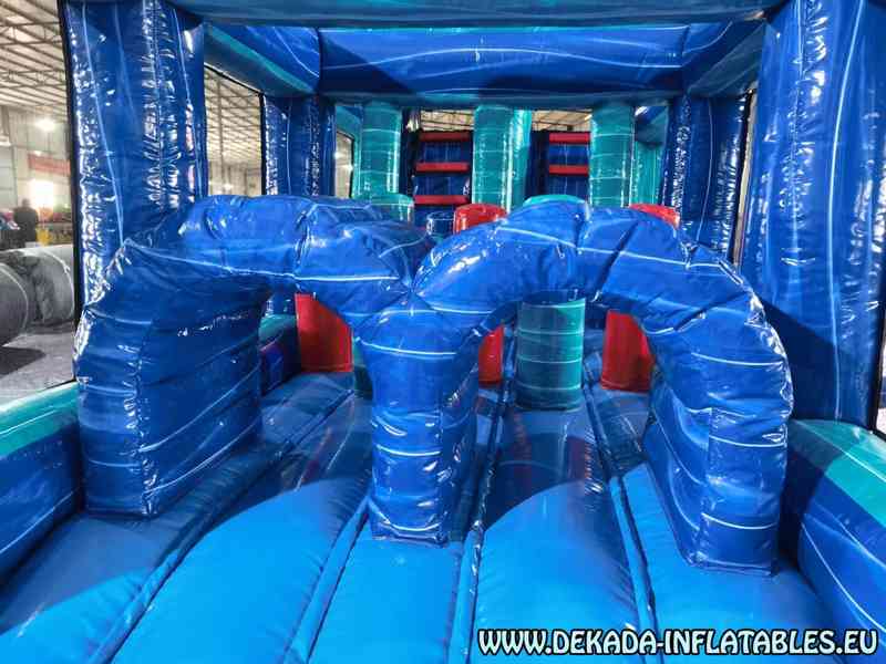 Nafukovací překážková dráha s bazénem – 12m x 3m  - foto 16