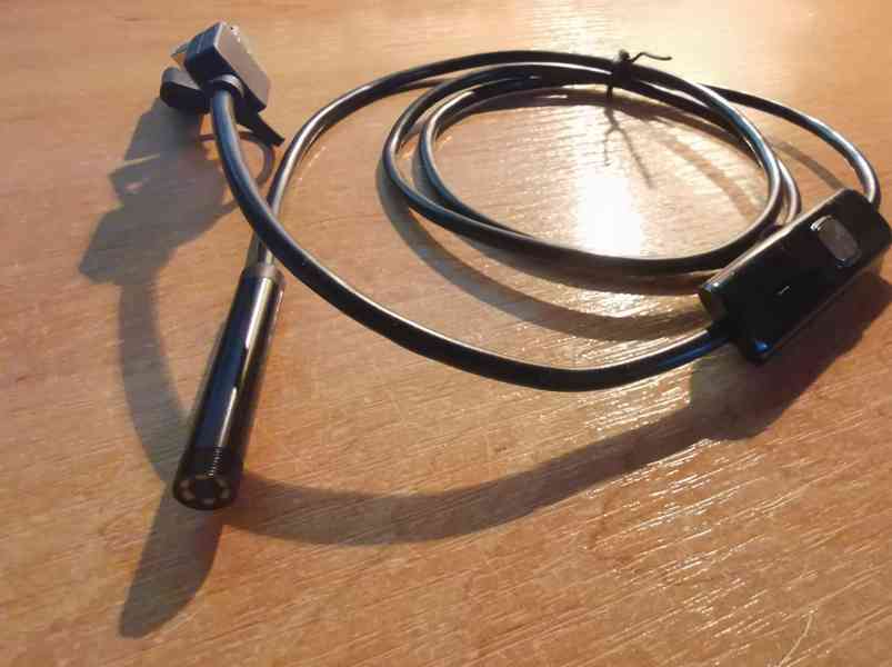 USB Endoskop k mobilu - ohebná kamera s LED světlem, 1m - foto 3