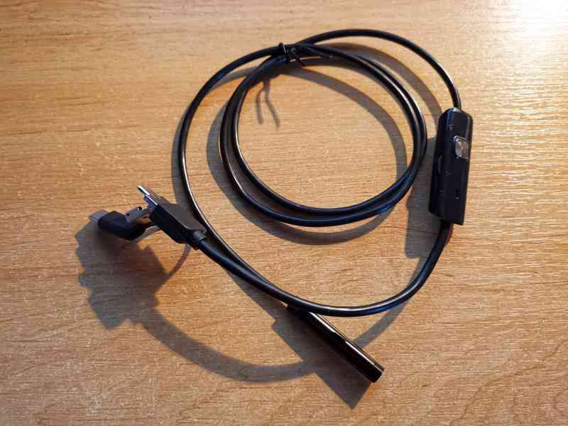 USB Endoskop k mobilu - ohebná kamera s LED světlem, 1m - foto 4