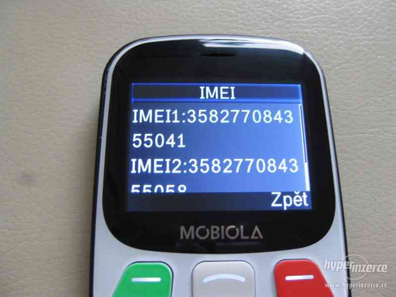 MOBIOLA MB800 - NOVÝ plně funkční tel.na dvě SIM karty s SOS - foto 5