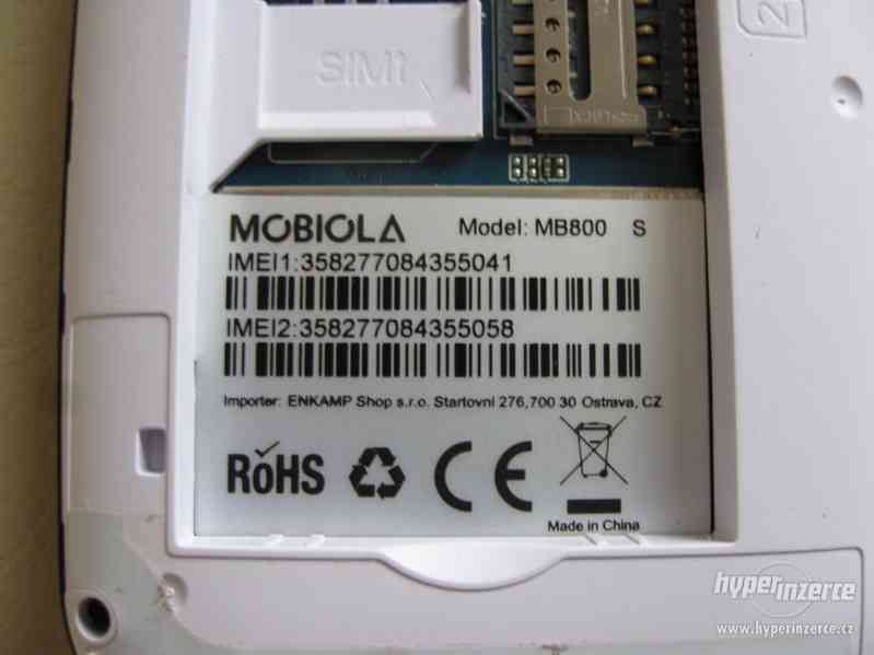 MOBIOLA MB800 - NOVÝ plně funkční tel.na dvě SIM karty s SOS - foto 13