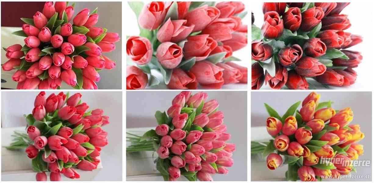 Umělé tulipány - několik barev - foto 24