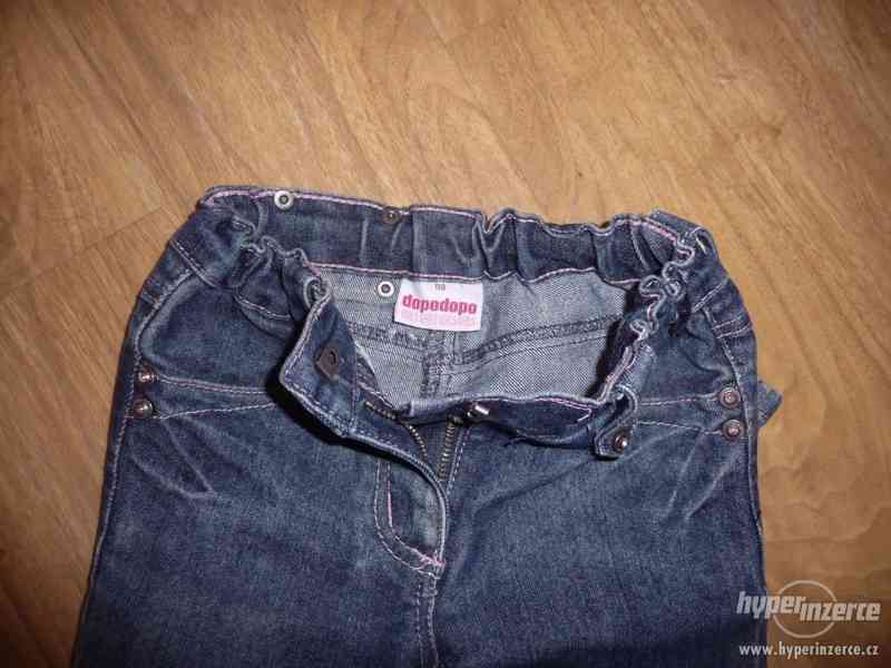 Džínové kalhoty s lebkami 2-3R-vel.98 - foto 5
