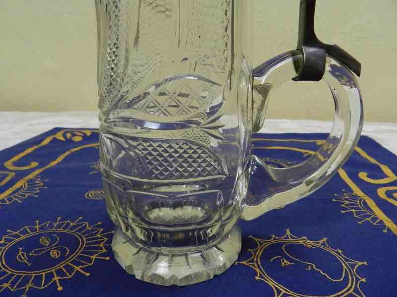 Krásný velmi starý broušený Korbel Krýgl cejch  - foto 4