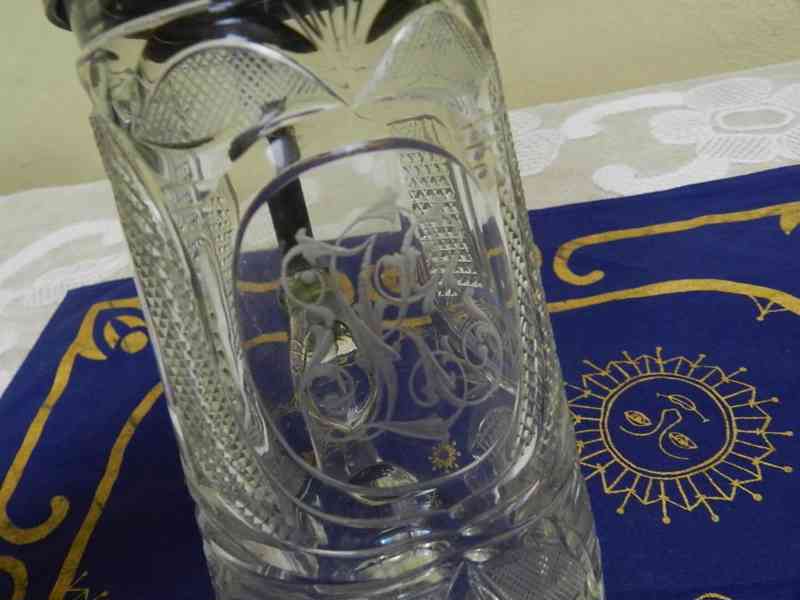 Krásný velmi starý broušený Korbel Krýgl cejch  - foto 2