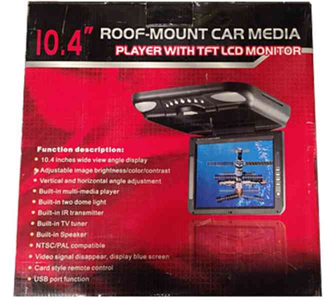 10,4" Stropní monitor s DVD a TV - Nové - foto 5