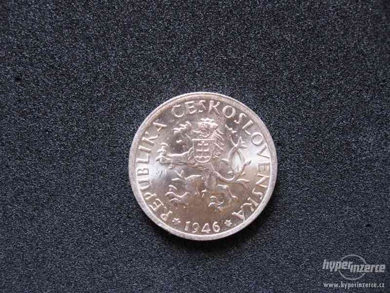 1 Kčs mince 1946 Československo - foto 2