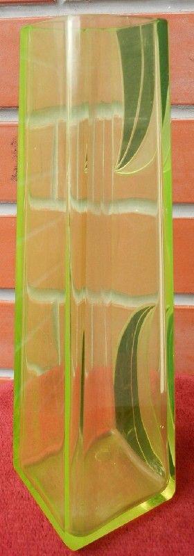 Váza uranové sklo Art Deco Neznačeno - foto 2