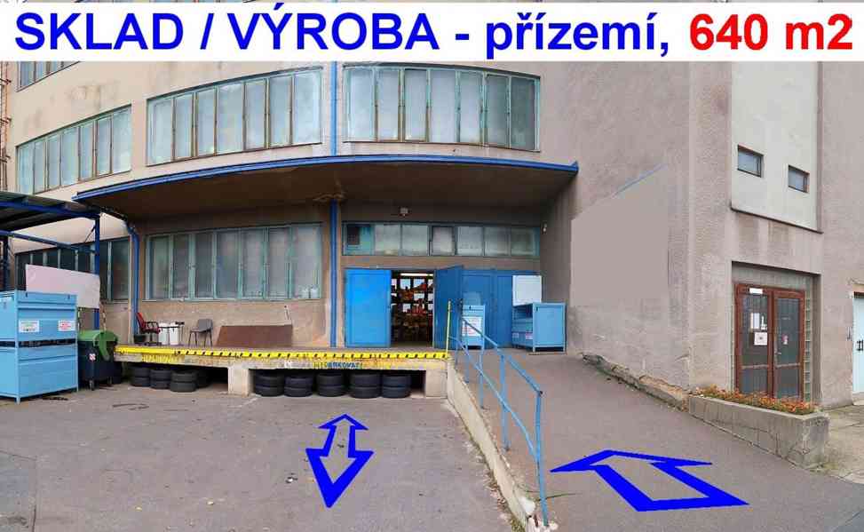 Nájem skladových plochy 640 m2 + patro 500 m2, Praha 10 - foto 5