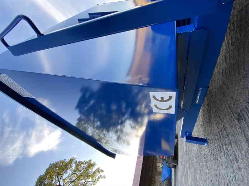 Odpadkový kontejner, kolébka, násypka, 1 m3 kontejner - foto 6