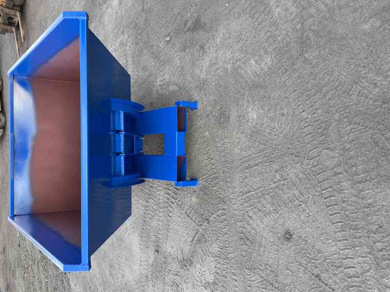 Odpadkový kontejner, kolébka, násypka, 1 m3 kontejner - foto 5