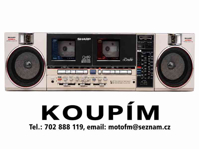 Koupím starý radiomagnetofon SHARP, AIWA, SONY, JVC - foto 5