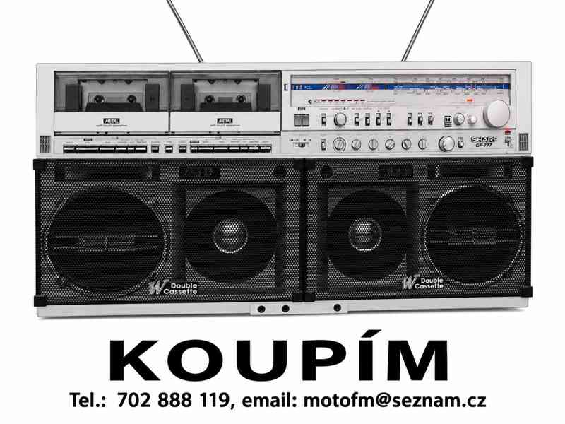Koupím starý radiomagnetofon SHARP, AIWA, SONY, JVC - foto 3