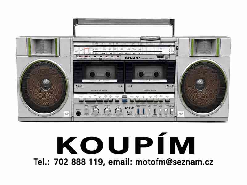 Koupím starý radiomagnetofon SHARP, AIWA, SONY, JVC - foto 2