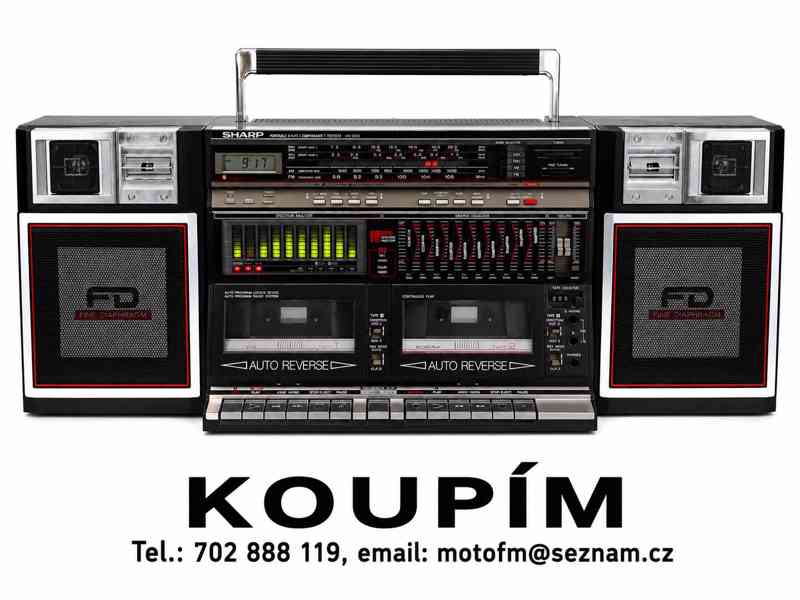 Koupím starý radiomagnetofon SHARP, AIWA, SONY, JVC - foto 4