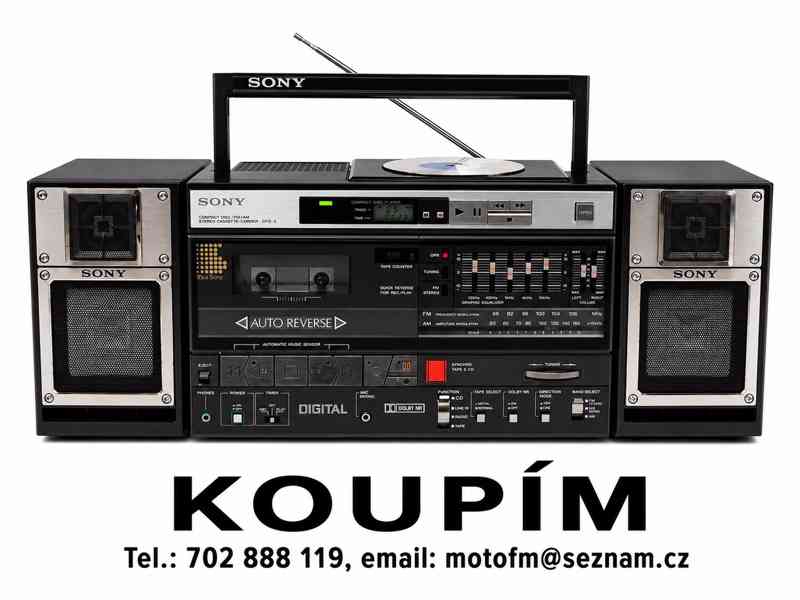 Koupím starý radiomagnetofon SHARP, AIWA, SONY, JVC - foto 6