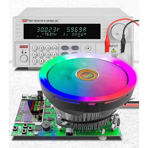 Elektronická zátěž 0.2-25A, 2-200V, 150W, barevný LCD, bluet - foto 1