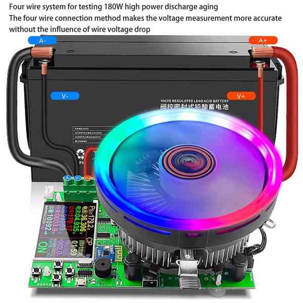 Elektronická zátěž 0.2-25A, 2-200V, 150W, barevný LCD, bluet - foto 3