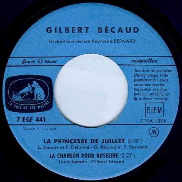 Gilbert Bécaud – La Marche De Babette (EP) - foto 4