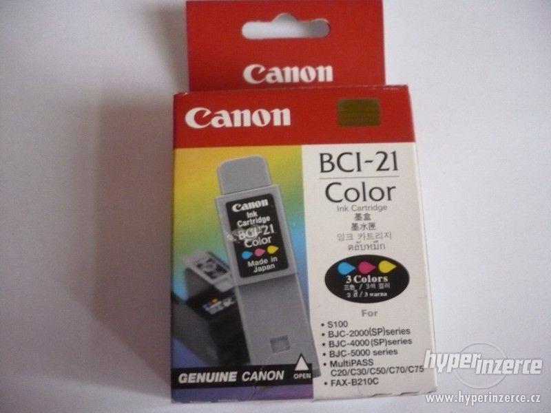 2x Original Canon ink.cartridge BCI-21C, nerozbalená/nová - foto 1