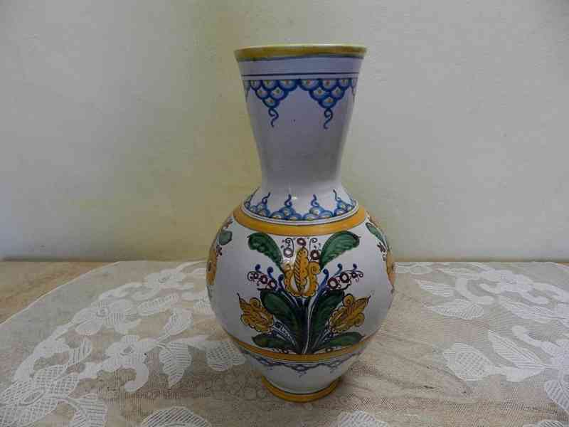 Krásná větší keramická Váza  J. Úprka Hroznová Lhota - foto 1