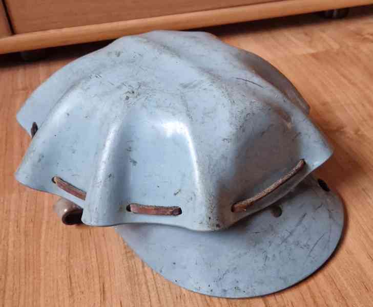 Hornická helma,přilba želva laminátová 4x,hornická lodička - foto 4
