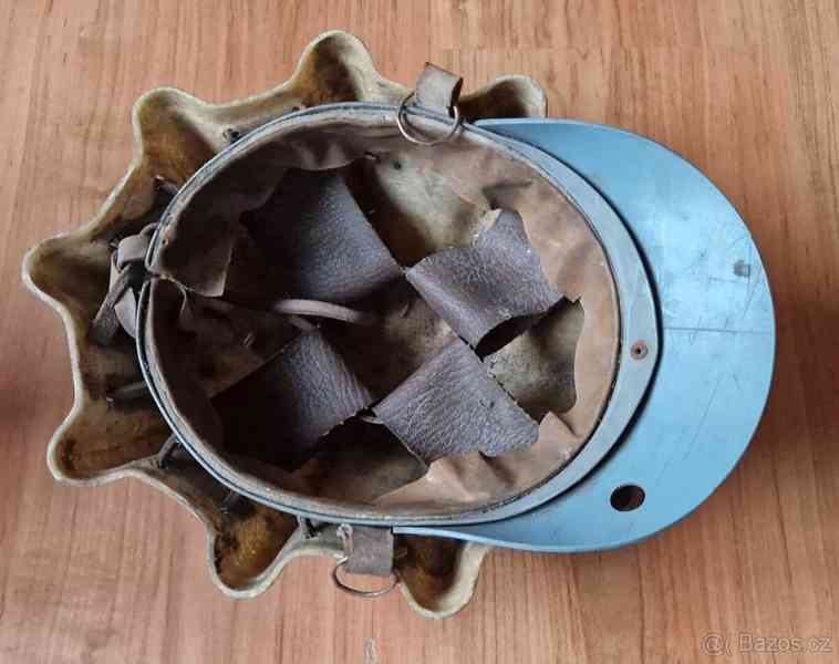 Hornická helma,přilba želva laminátová 4x,hornická lodička - foto 2