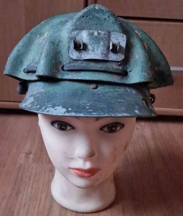 Hornická helma,přilba želva laminátová 4x,hornická lodička - foto 8