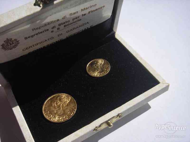 Sada zlatých mincí, San Marino 1977 - foto 3