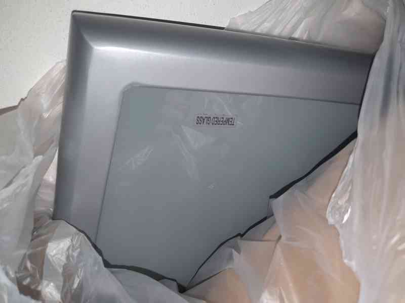 Zahradní stůl stříbrná / mléčné hladké sklo 147/87/72 cm - foto 3
