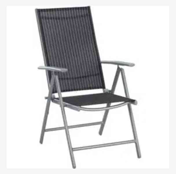 Zahradní stůl stříbrná / mléčné hladké sklo 147/87/72 cm - foto 4