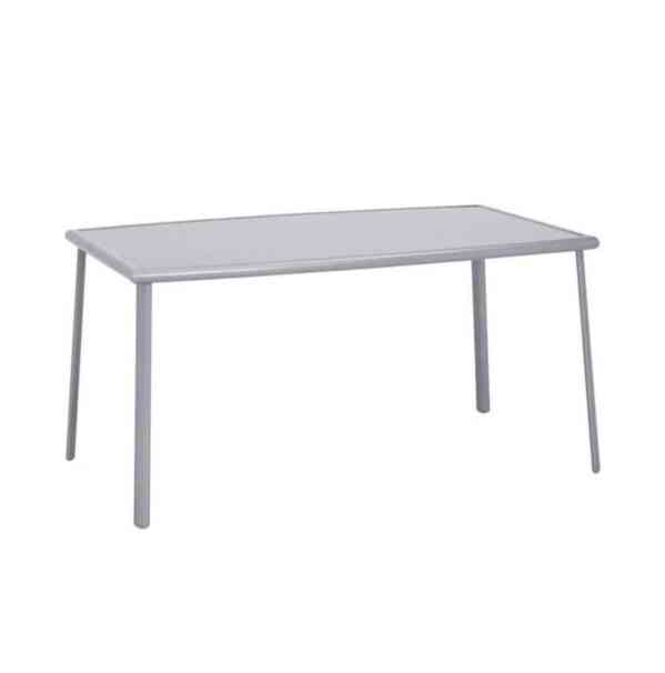 Zahradní stůl stříbrná / mléčné hladké sklo 147/87/72 cm - foto 2