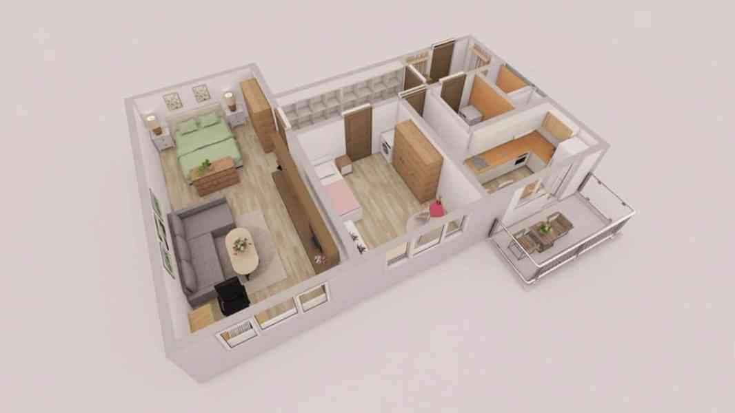 Pronájem bytu 2+1 58 m2 Beroun - foto 2