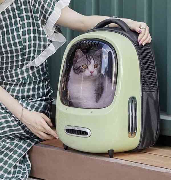 Klimatizovaný cestovní batoh pro kočku/psa - foto 10