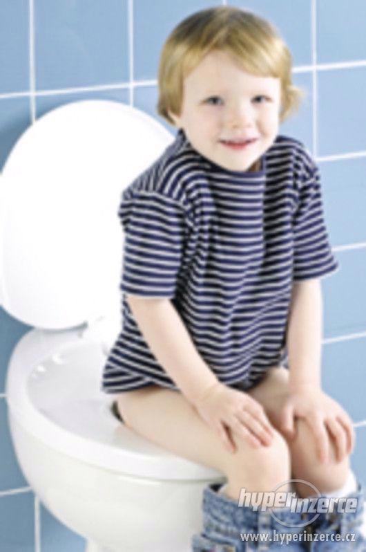 Učící rodinné WC prkénko  s integrovaným dětským sedátkem - foto 2