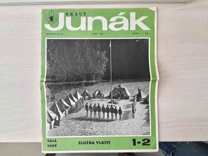  Junák - září 1968, ročník 31, č. 1-2 - skautský časopis  - foto 1