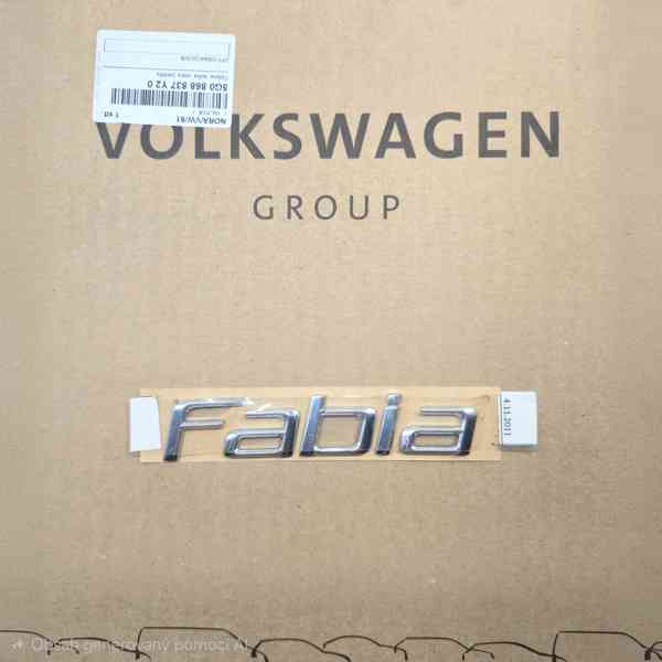 Škoda FABIA II <03/2010 ORIGINÁLNÍ zadní nápis 5J6853687  - foto 1