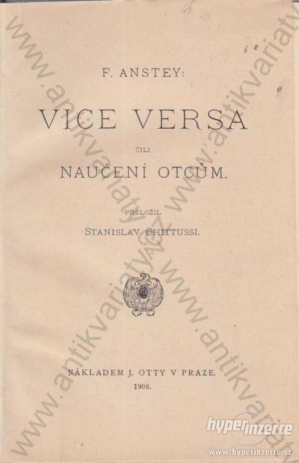 Vice versa čili naučení otcům F. Anstey 1908 - foto 1
