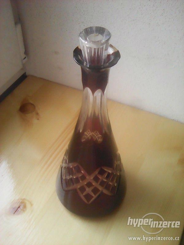 rubinova vaza,brousena - foto 1