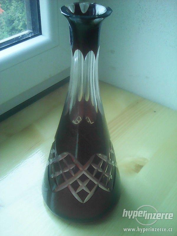 rubinova vaza,brousena - foto 6