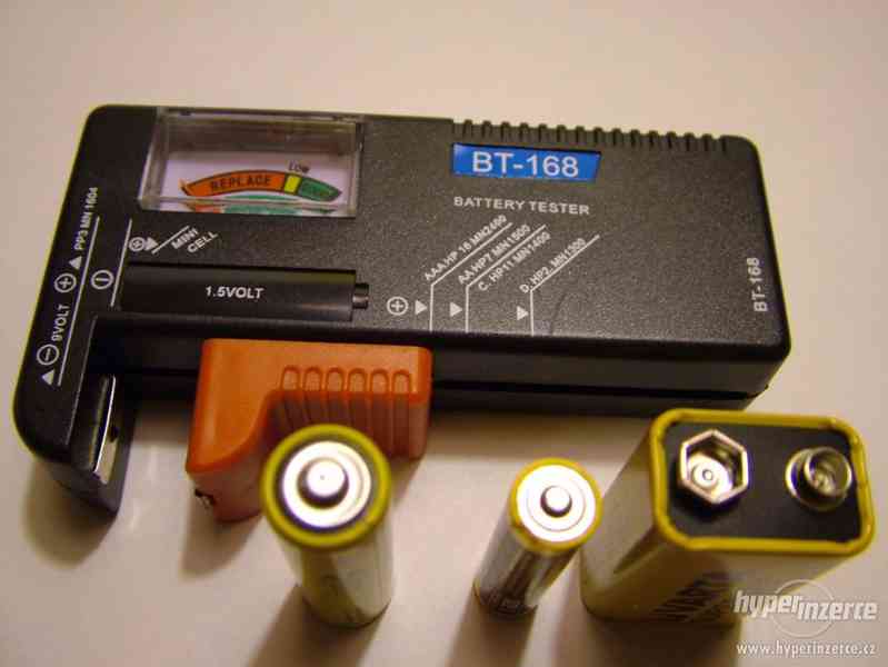 Tester napětí bateri 1,5 -9 V - foto 2