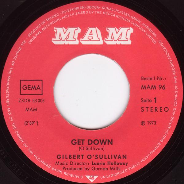 Gilbert O'Sullivan – Get Down (SP) - foto 3