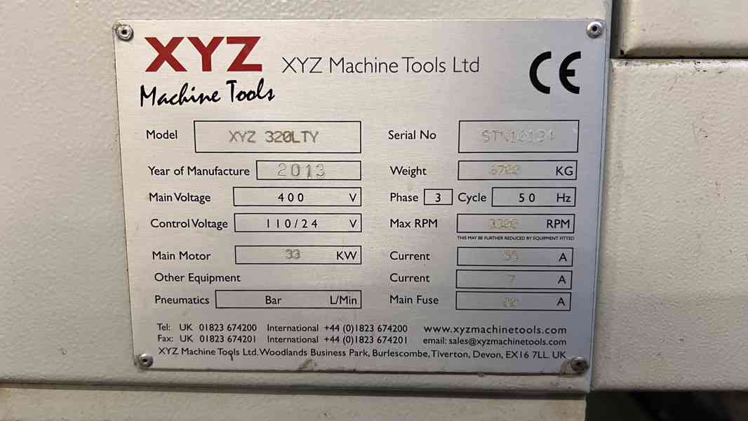 Soustruh XYZ TC 320 LTY - foto 2