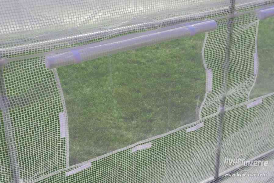 FOLIOVNÍK zahradní skleník 2x4,5m 9m2 UV4 bílý - foto 7